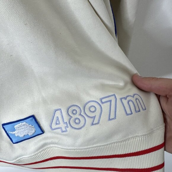 The North Face A5 Series Antarctica Track Jacket XL White Red Crest 4897m Rare - Picture 4 of 8